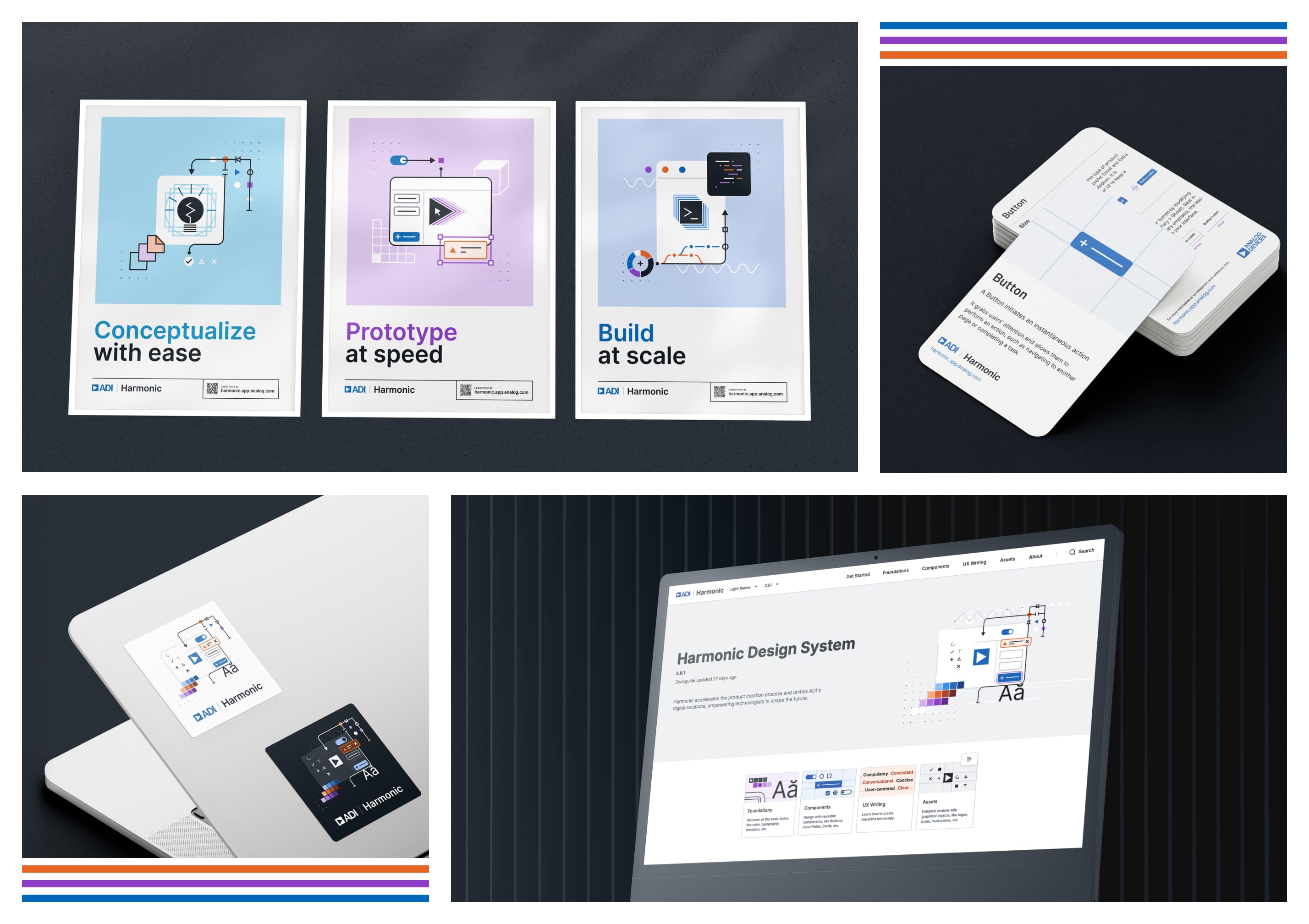 Harmonic stickers, cards and poster